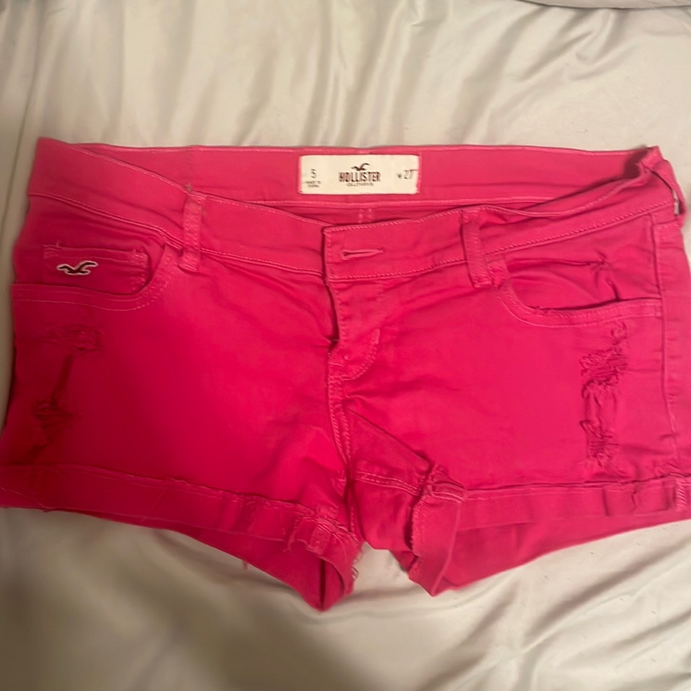Pink Hollister shorts